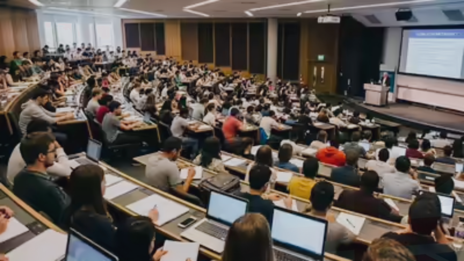 students in class