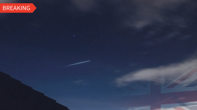 Meteorite in the sky